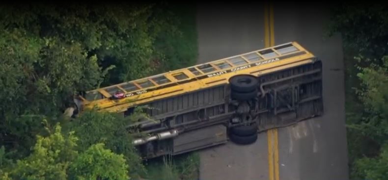 WLKYKYBusCrash14Hospitalized