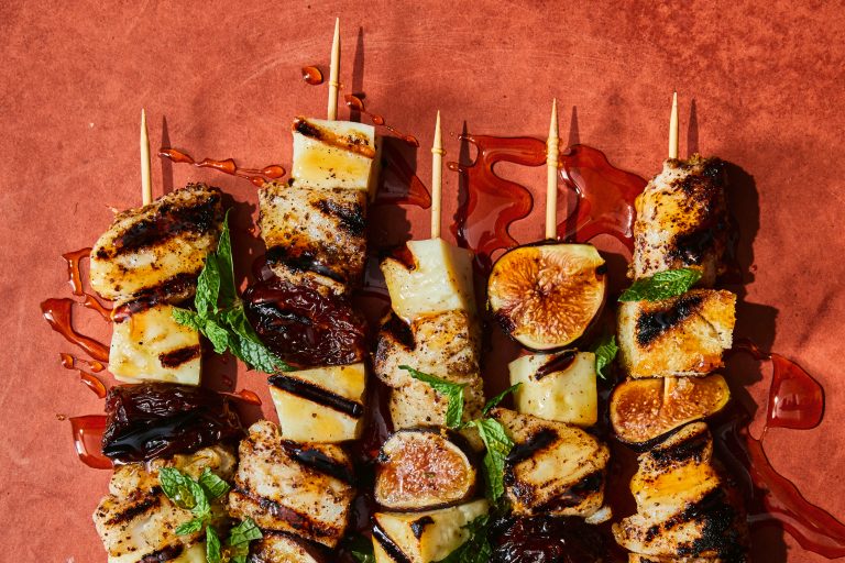Food-Voracious-Halibut-Halloumi Skewers